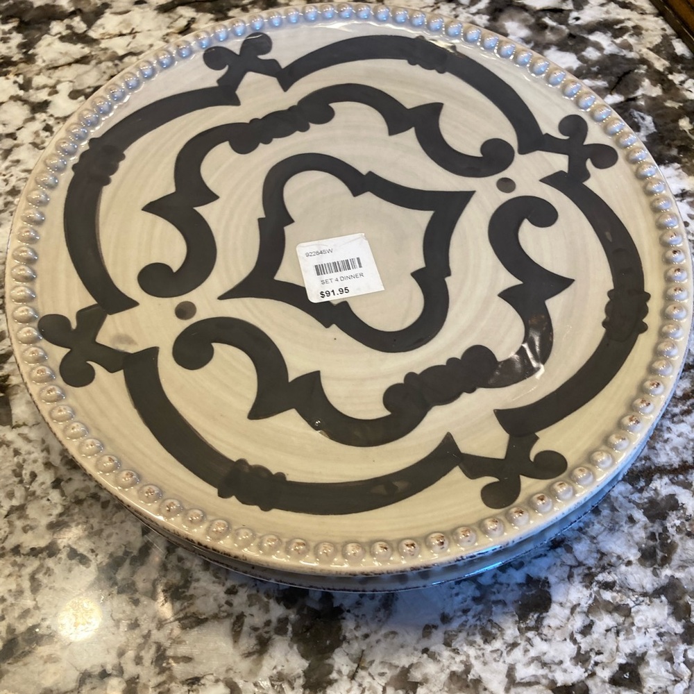 COPY - GG collection set of 4 NWT taupe salad plates Gorgeous! $91.95